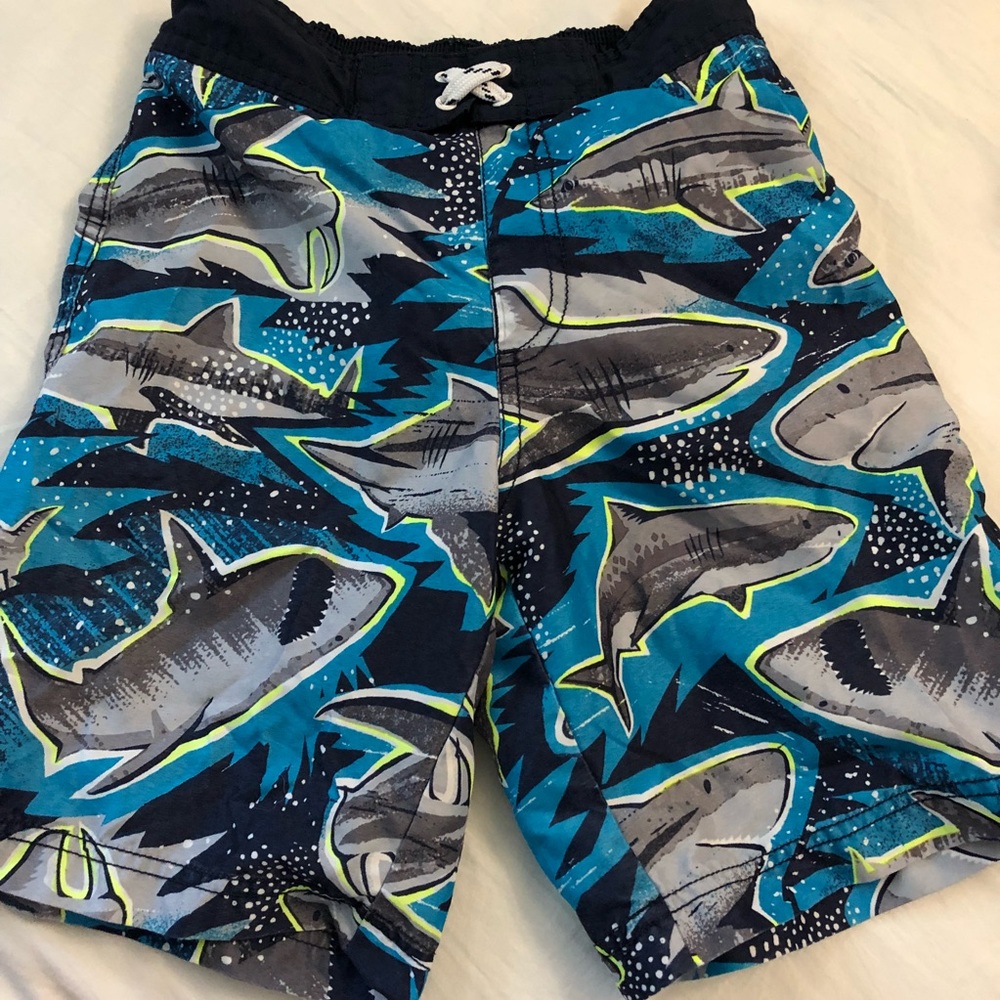 Shark swim trunks